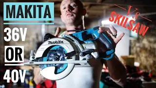 MAKITA VS Skilsaw (why I returned the  Milwaukee and Dewalt REAR HANDLE saws!!)