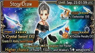 Paine EX Banner - dissidia final fantasy opera omnia Global Pulls