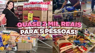 COMPRAS DO MÊS NO ASSAÍ ATACADISTA! DEU MAIS DE DOIS CARRINHOS DE TANTA COISA QUE COMPRAMOS😱