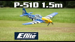 E-flite P-51D Mustang 1.5m BNF Basic with Smart Technology | HobbyView