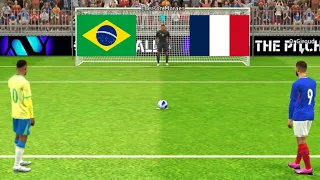 Efootball24 | Neymar vs Mbappe Match | Brazil vs France Match | Penalty Shootout Match |