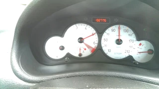 Peugeot 206 1.6 16v 110 hp acceleration 0-100 km/h