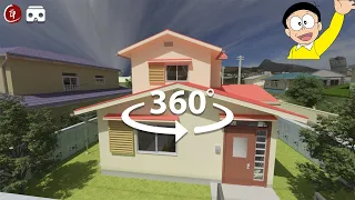 VR 360 - Nobita House Tour 【8K Video Quality】