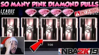 NBA 2K19 JUICED SUPER MOMENTS PACK OPENING WITH SO MANY PINK DIAMOND PULLS IN MYTEAM