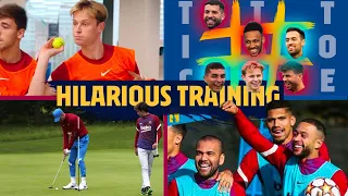 The most HILARIOUS Barça training exercises of the season