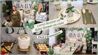 Como decorar un Baby Shower en casa sencillo y economico