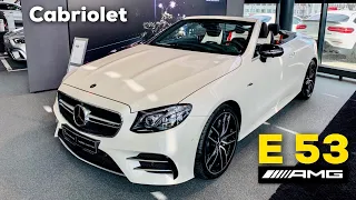 2019 MERCEDES AMG E53 Cabriolet FULL REVIEW Exterior Interior Diamond White 4MATIC+