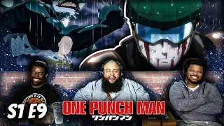 "He made the rain stop!?" | One Punch Man Reaction S1 Ep 9 | Unyielding Justice