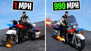 Upgrading Slowest to Fastest Police Bike on GTA 5 RP