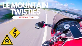 Twisty mountain road sporty ride | Honda VFR750 | [4K]