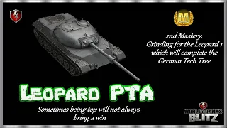WoT Blitz Leopard PT A 2nd Mastery for the final German Tech Tree Grind