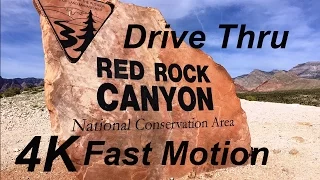 Red Rock Canyon Las Vegas Drive Thru in 3 minutes 4K