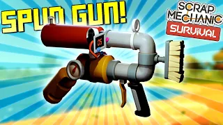 I Endured Terrible Raids For This Spud Gun!  - Scrap Mechanic Survival Mode [SMS 7]