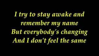 keane - everybody changing with lyrics