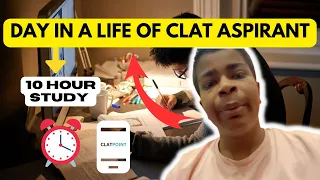 An *Honest* DAY IN THE LIFE OF CLAT ASPIRANTS Vlog ft. SAKSHAM 📚|10 hours study MANDATORY?