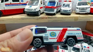 Ambulance collection, assemble the classic train, the train runs in circles around the ambulance p2