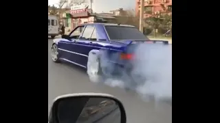 CRAZY MB W201 190E BLUE DİRİFT CAR