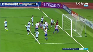 El primer gol de Paraguay ante Argentina en el Sudamericano Sub 17 (@TyCSports)