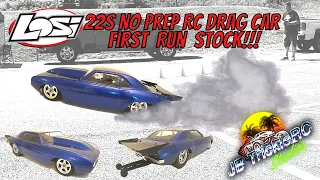 Losi 22S No Prep Drag Car (NPRC) First Run Review!  How did it do? Box Stock!
