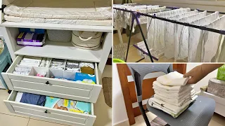 How to WASH Baby Clothes | IKEA Changing TABLE Organising | Diaper BAG