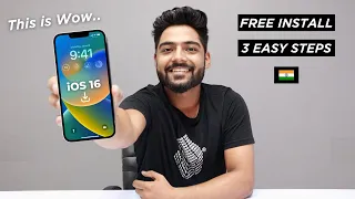 FREE Download & install iOS 16 on your iPhone Now - 3 Easy Steps in ( Hindi )