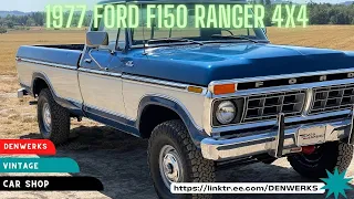 1977 Ford F150 Ranger 4x4 * DENWERKS * Bring a Trailer - No Reserve Auction *