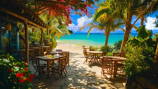 Seaside Cafe Ambience - Bossa Nova Instrumental Music & Ocean Wave Sound for Good Mood, Relaxation