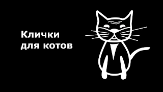 Клички, имена для котов. Как назвать кота.