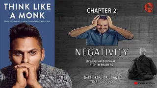 Think Like A Monk | Jay Shetty | Chapter 2 | Negativity | Richer Readers #ThinkLikeAMonk