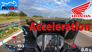 Honda CRF1000L Africa Twin - ACCELERATION - GPS measured