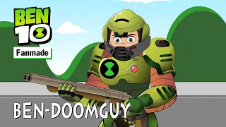 NMT Cartoon | Ben 10 Turns into Doomguy | Fanmade Transformation