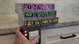 Back to the Future Time Circuits Display DIY with Aluminum Enclosure