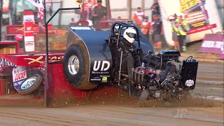 Tractor Pulling 2021: Wild Mini Rod Tractors pulling at the America's Pull in Henry, IL