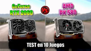 ✅ RX 580 vs RTX 2060 ✅ TEST in 10 GAMES 🔴 ¿CUÁL ES MEJOR? 🔴