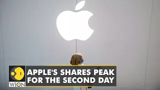 Apple's shares peak for the second day after touching $3 trillion market value | English News | WION