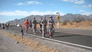 Me running the bataan death march 26.2 mile marathon