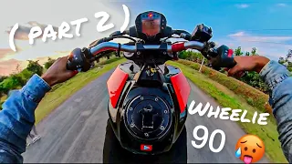 Wheelie practice duke 200 ( part 2 )