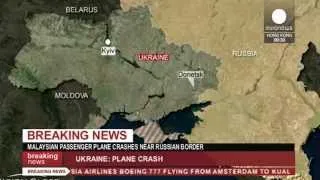 Malaysia Airlines plane 'shot down' in Ukraine near Russian border