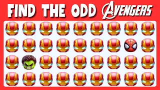 Spot The Odd One Out - Avengers Edition 🤖🦸🔍 Marvel Superhero Emoji Quiz