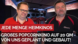 Großes Popcornkino auf 20 qm - von uns geplant und gebaut! #heimkinobau #grobitv #heimkino