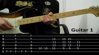 RHCP - Dani California (Guitar lesson with TAB)