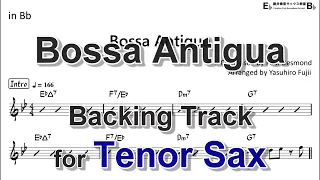 Bossa Antigua - Backing Track with Sheet Music for Tenor Sax