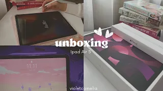 M1 iPad Air 5 (Pink) unboxing + accessories [ Malaysia ]