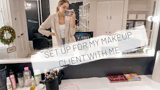 MakeUp Artist | How I set up before my client!