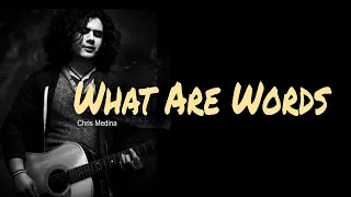 What Are Words, Guitar Chords, Lyrics, Acoustic Cover, Chris Medina