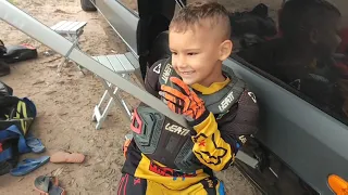 MY MOTOCROSS KIDS | 4 YEAR OLD BEAU RIDES RACE BIKE