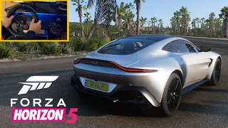 Forza Horizon 5 - ASTON MARTIN VANTAGE Gameplay 4K (Logitech G29 + Shifter)