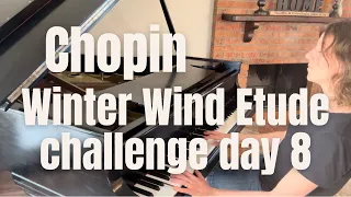 Chopin's Winter Wind Etude (8 day Challenge, day 8) Ruth Hopkins #piano #chopin #beautiful #music