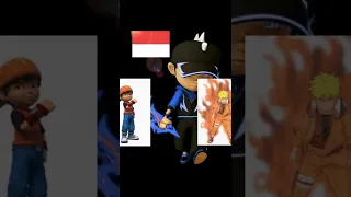 Boboiboy VS naruto