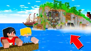 SOBREVIVEMOS na ILHA ABANDONADA no Minecraft!